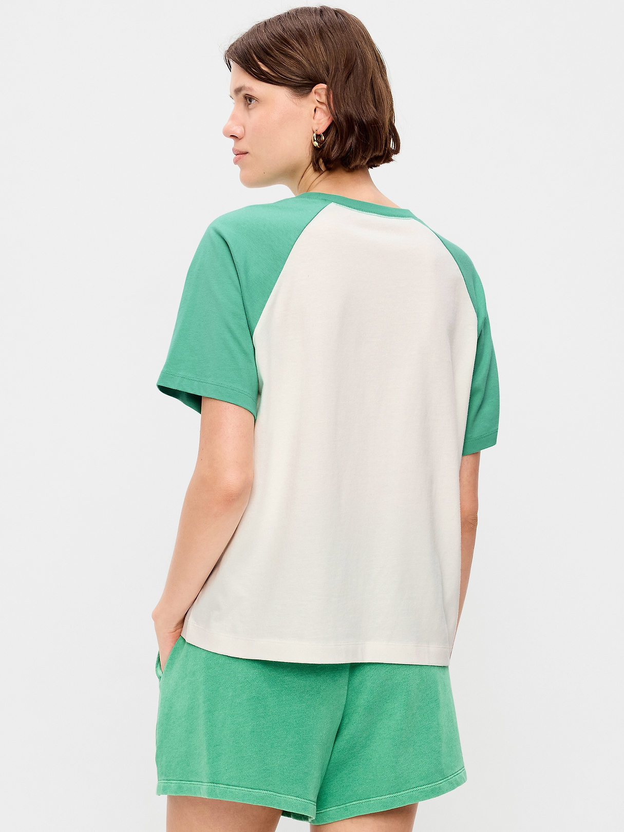 OLD NAVY ラグランスリーブカットソー L Vintage Crew-Neck Raglan T-Shirt | Old Navy