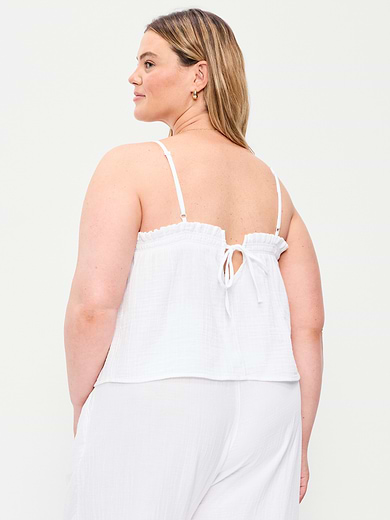 Image number 7 showing, Crinkle Gauze Tank Top