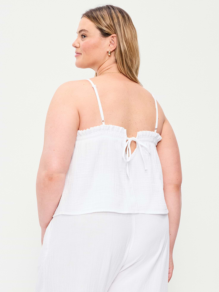 Image number 7 showing, Crinkle Gauze Tank Top