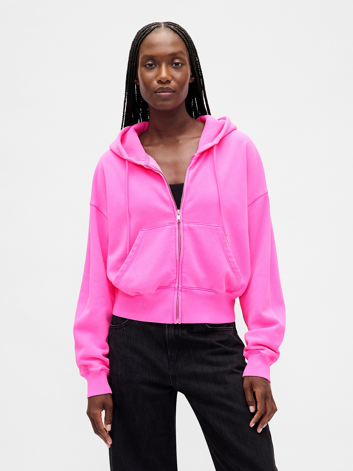 VintageSoft Wedge Zip Hoodie | Gap