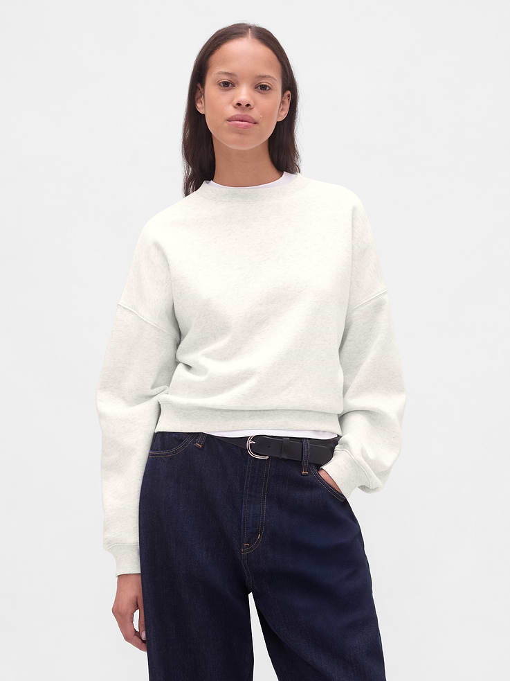 Image number 1 showing, VintageSoft Wedge Crewneck Sweatshirt
