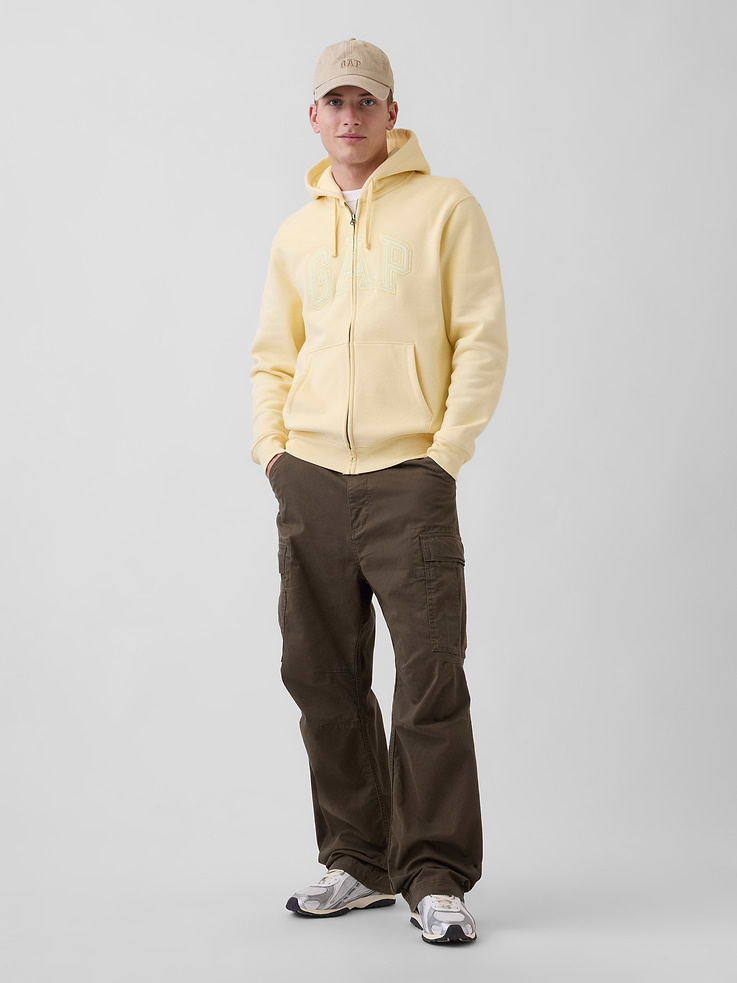 Image number 2 showing, Adult VintageSoft Arch Logo Zip Hoodie