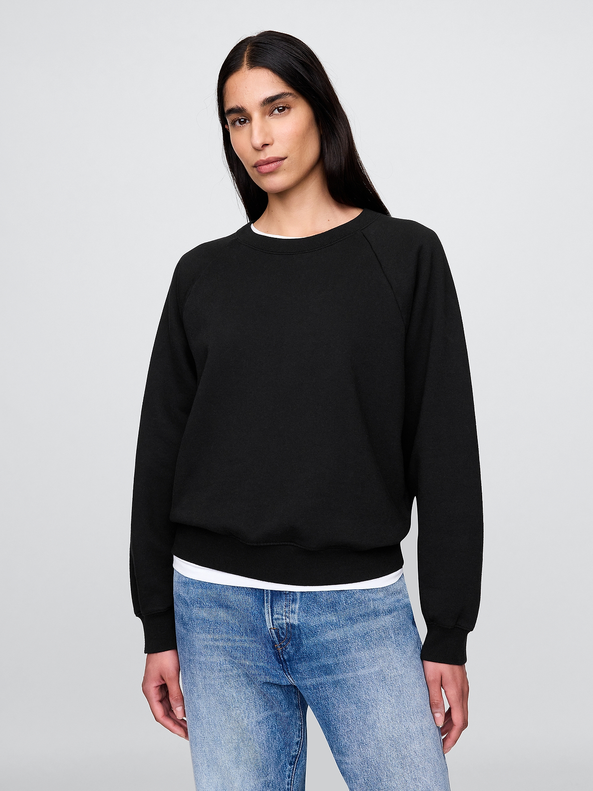 VintageSoft Raglan Sweatshirt | Gap