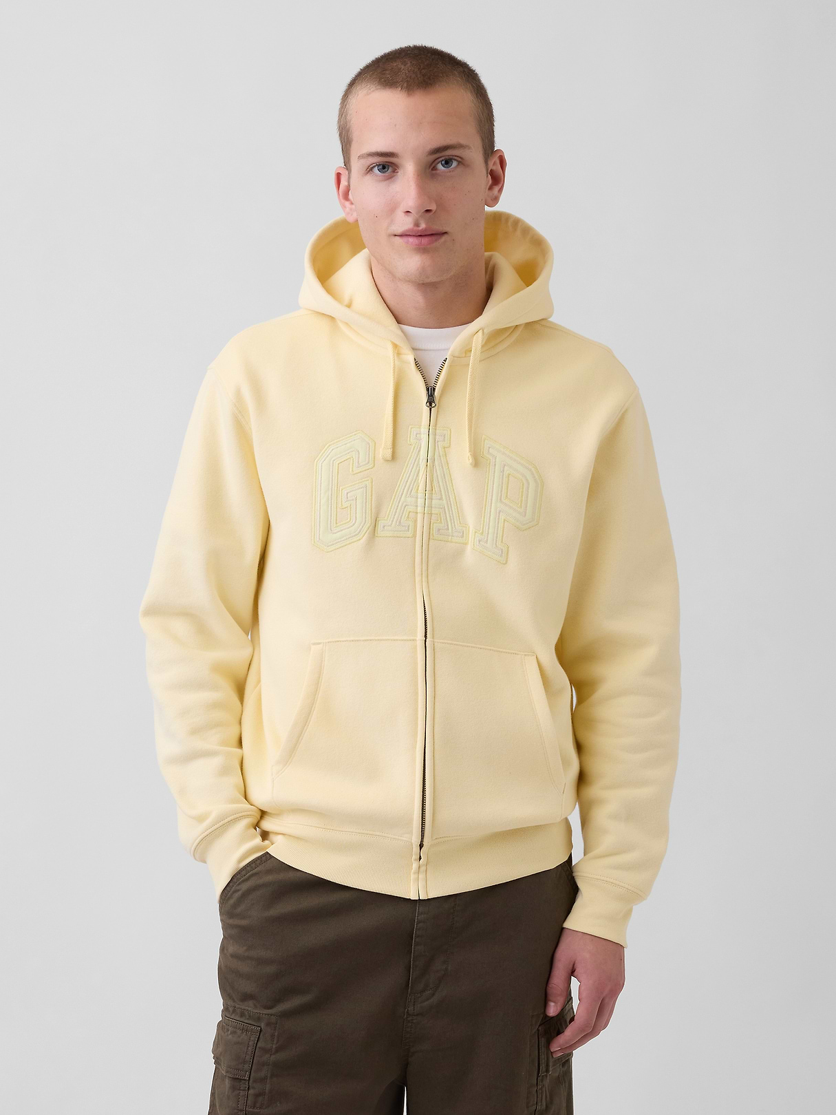 Adult VintageSoft Arch Logo Zip Hoodie | Gap