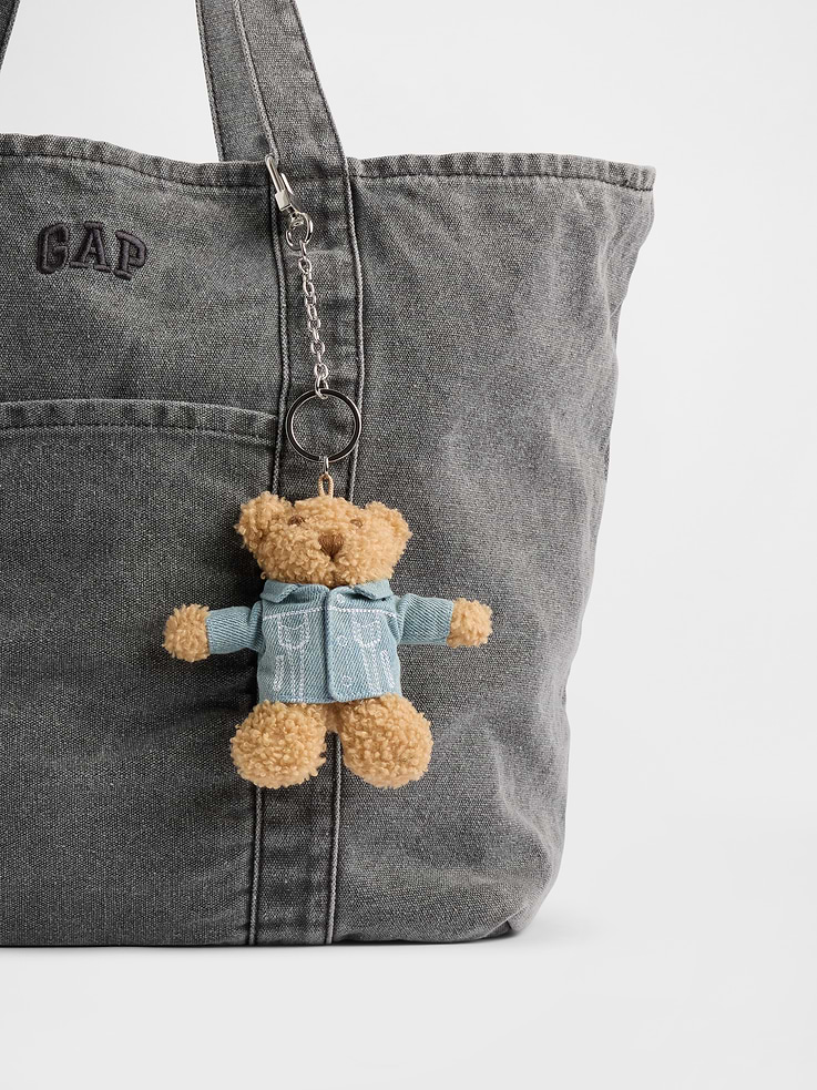 Image number 2 showing, Brannan Bear Denim Jacket Bag Charm
