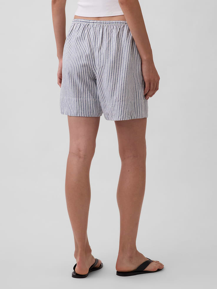 Image number 4 showing, 6" Linen-Blend Easy Shorts