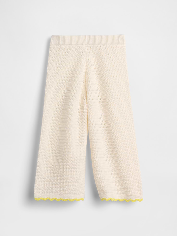 Image number 2 showing, Baby & Toddler Crochet Wide-Leg Pants