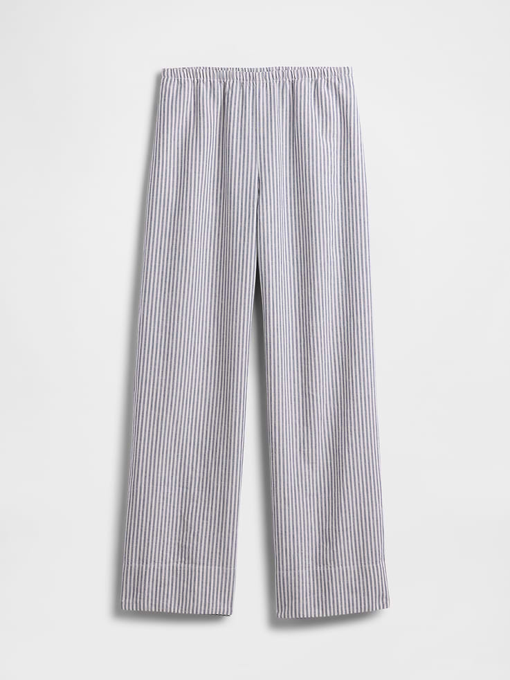 Image number 7 showing, Linen-Blend Easy Wide-Leg Pants
