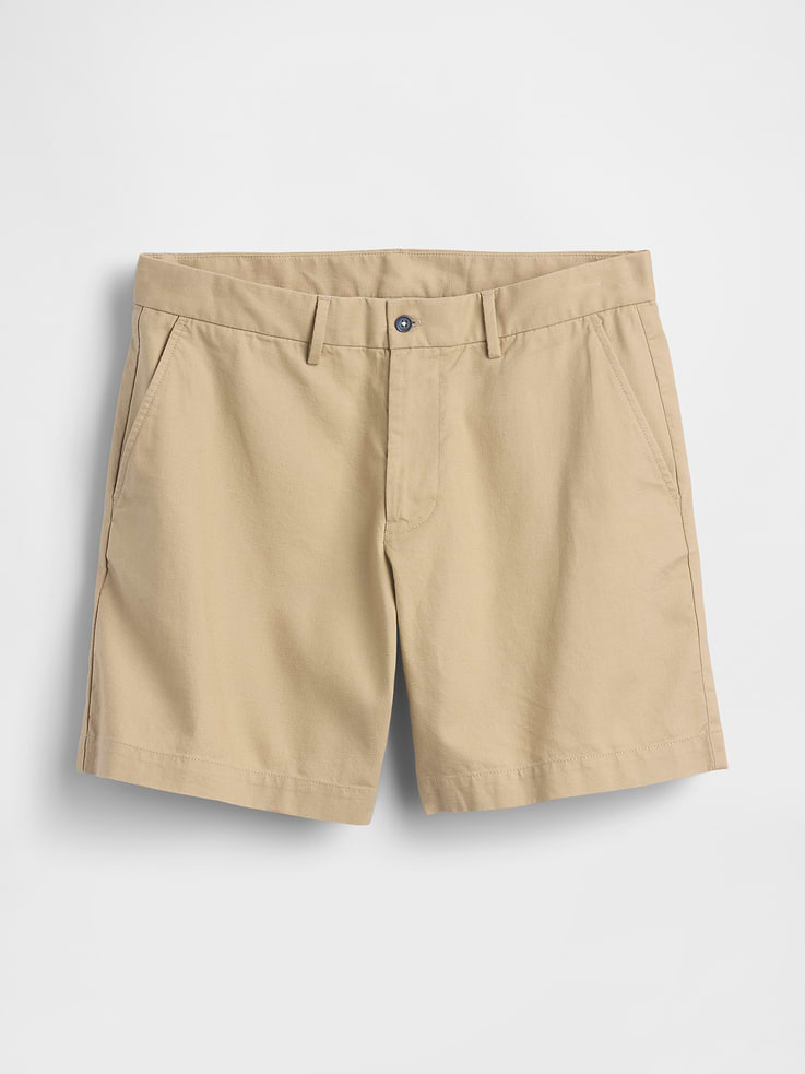 Image number 6 showing, 7.5" Linen-Cotton Shorts