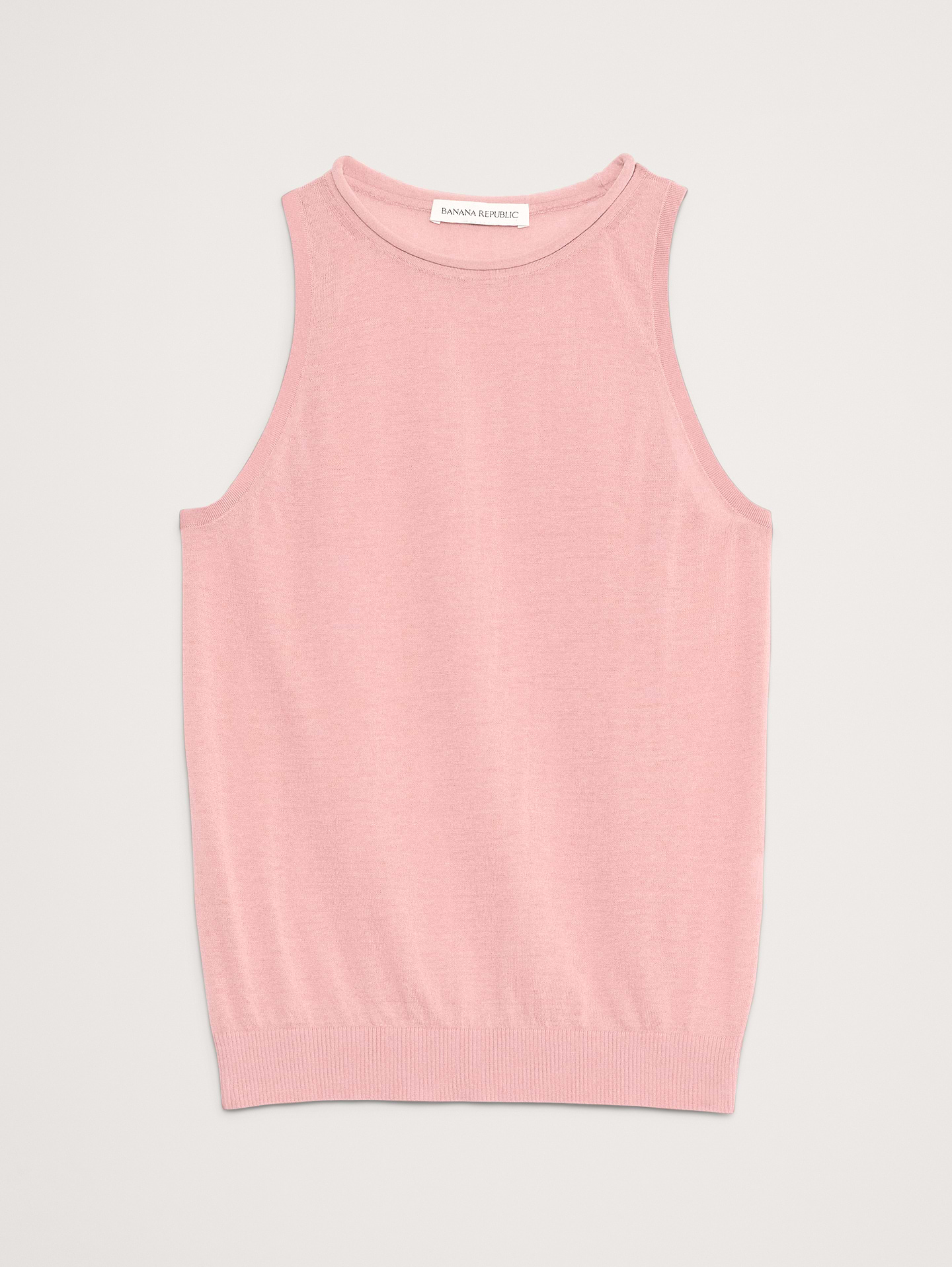 Image number 4 showing, Sheer Ultra-Fine Cotton Sweater Tank