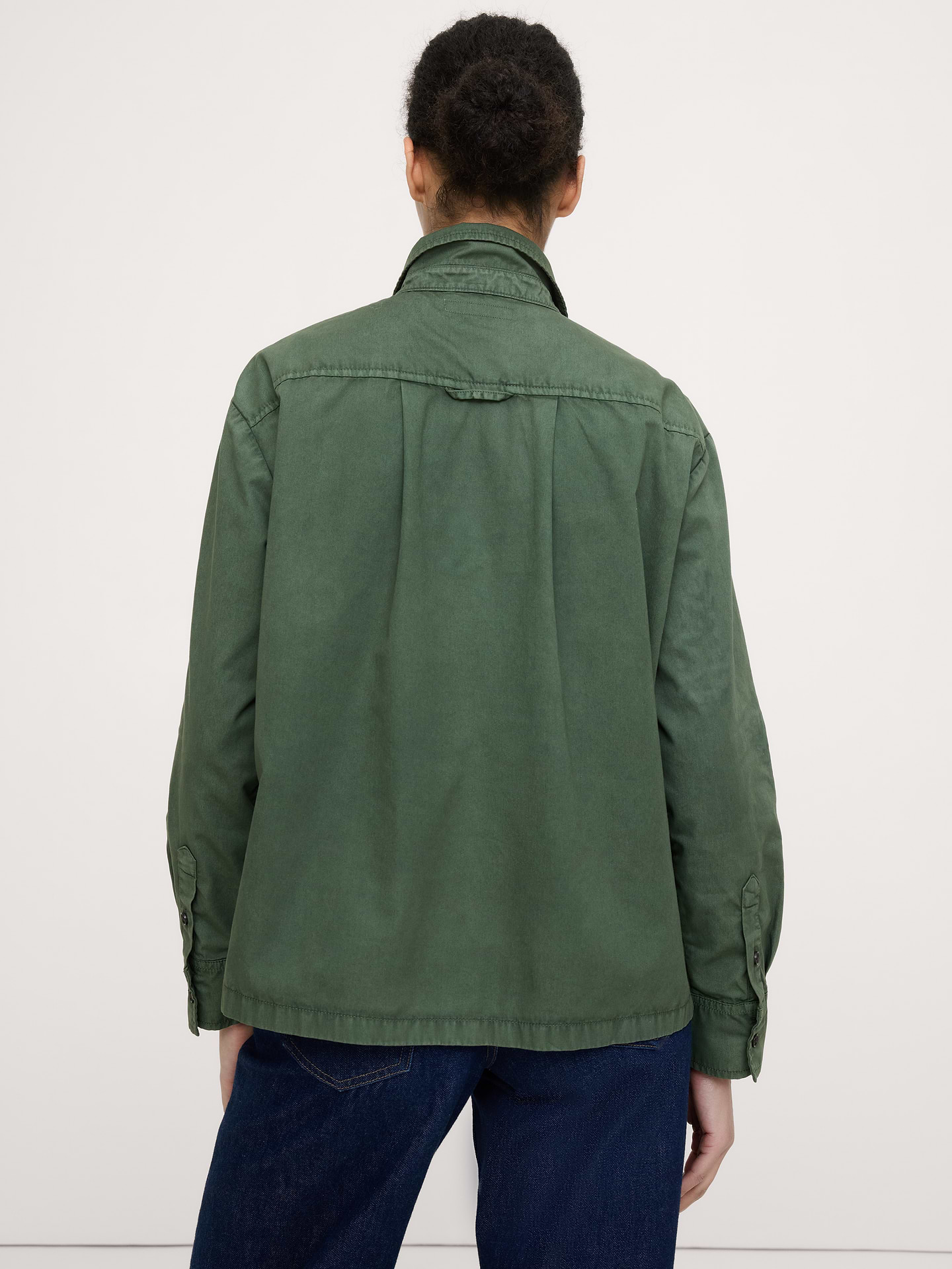 Image number 2 showing, Oversized Cotton Twill Popover Shirt