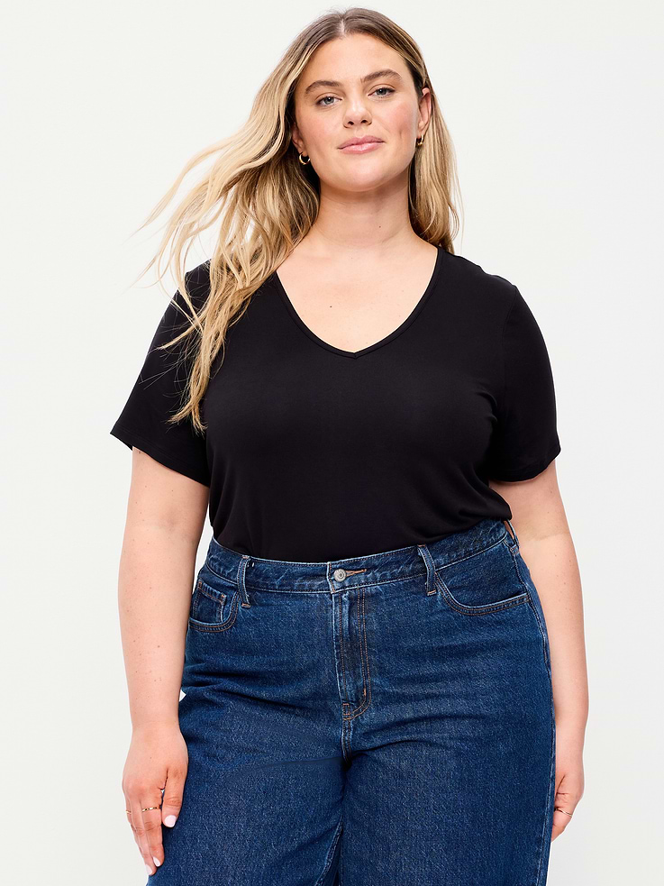 Image number 8 showing, Luxe V-Neck T-Shirt
