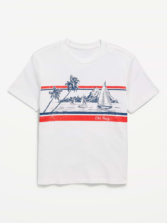 Short-Sleeve Logo-Graphic T-Shirt for Boys