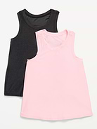 Image number 1 showing, CloudMotion Racerback Tank Top for Girls