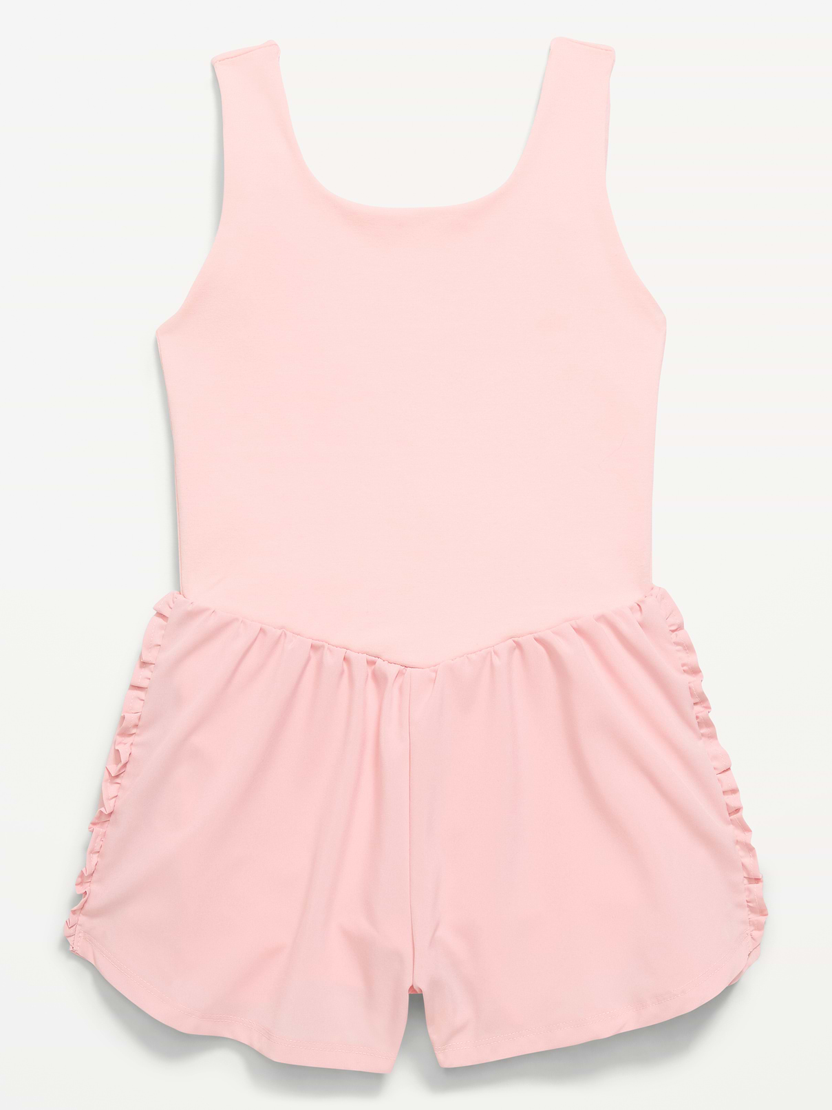 Image number 4 showing, PowerChill Sleeveless Ruffle-Trim Romper for Girls