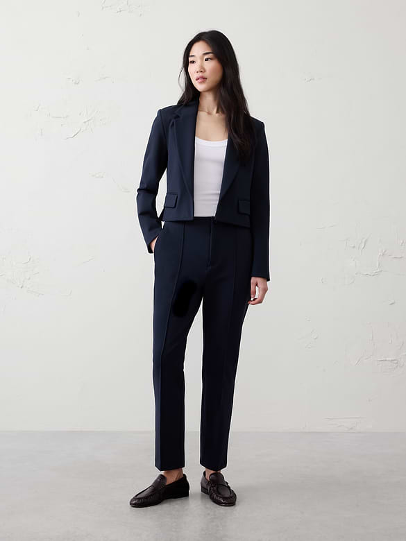 High-Rise Ponte Skinny Pant