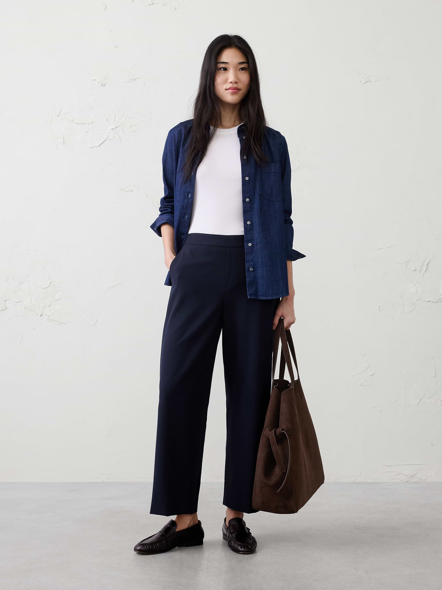 Image number 1 showing, Hayden Straight High-Rise Ankle Pant