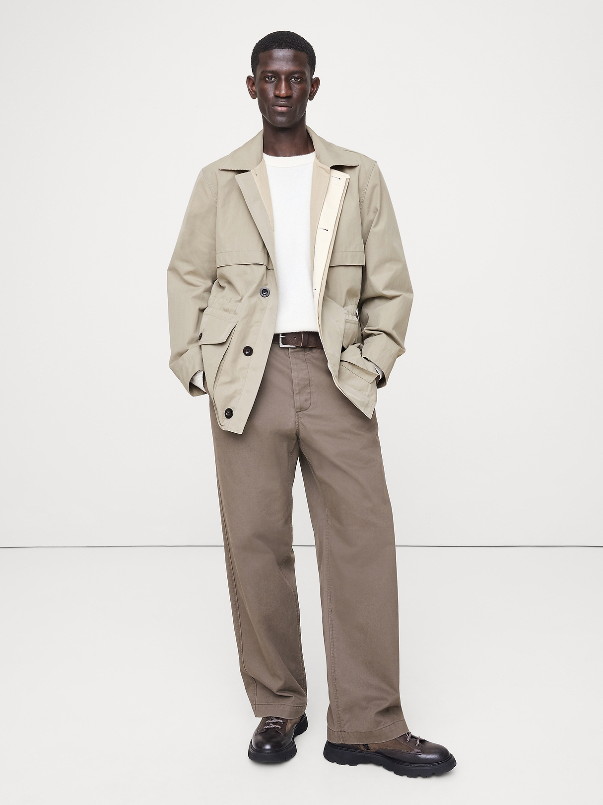 Cotton-Nylon Field Jacket | Banana Republic