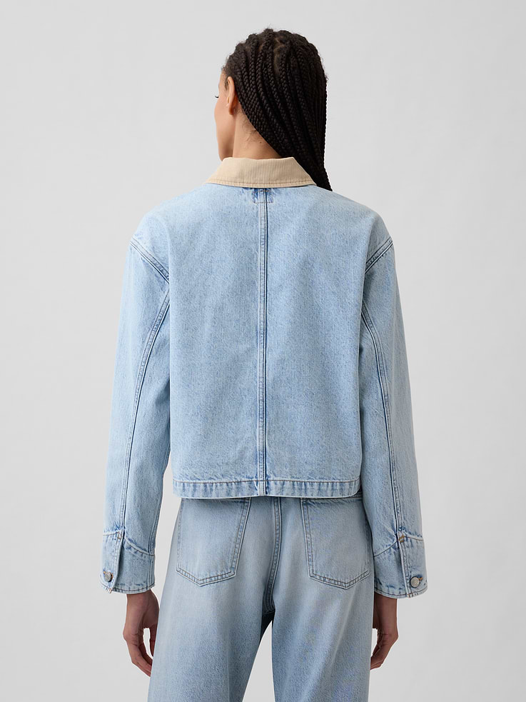 Image number 2 showing, Relaxed Denim Utility Jacket