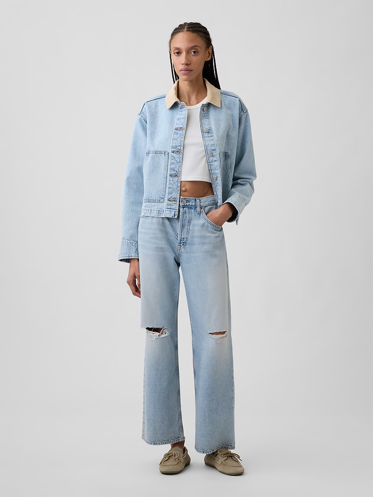 Image number 3 showing, Relaxed Denim Utility Jacket