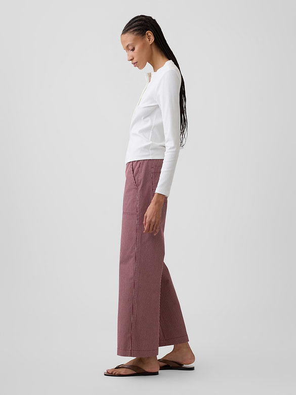 High Rise Easy Wide-Leg Khakis