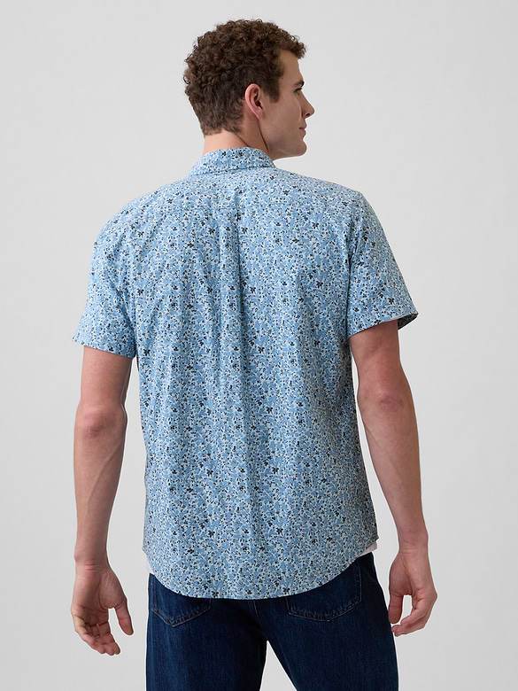 Stretch Poplin Shirt in Standard Fit