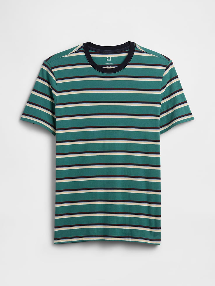 Image number 5 showing, Everyday Soft Stripe Crewneck T-Shirt
