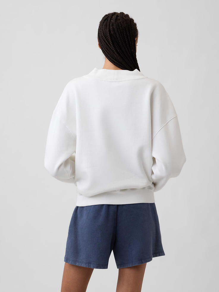 Image number 2 showing, Oversized Gap Logo Mockneck Tunic Sweatshirt