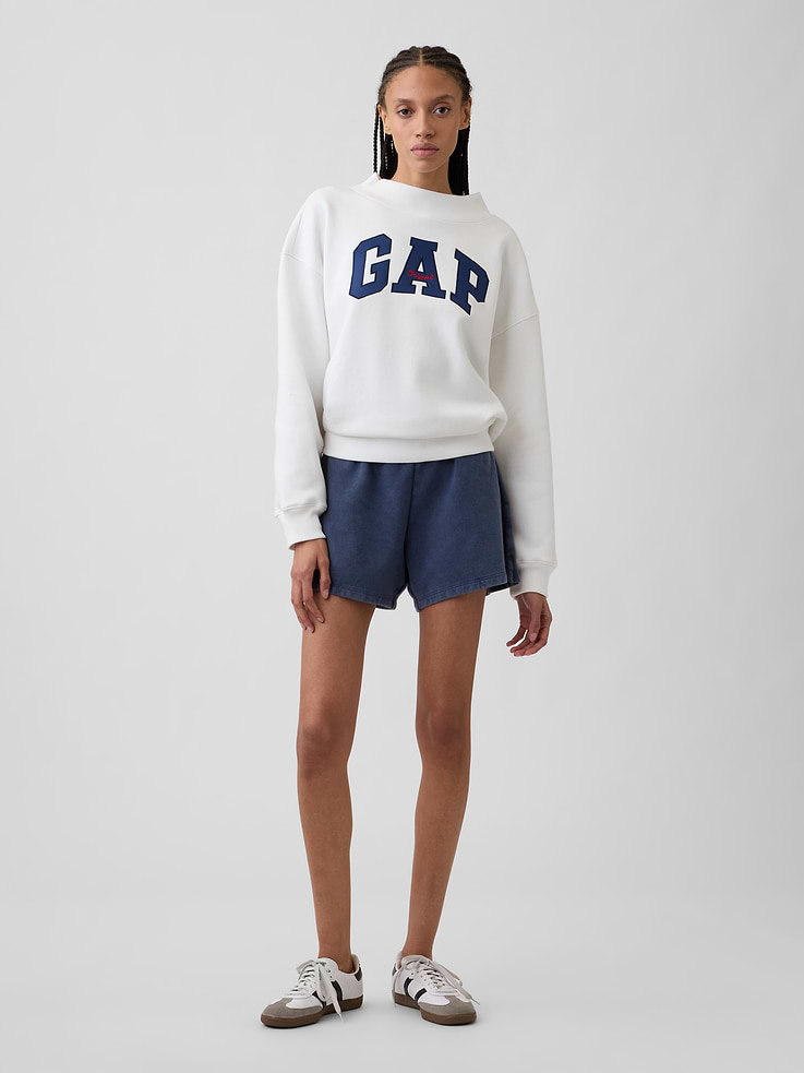 Image number 3 showing, Oversized Gap Logo Mockneck Tunic Sweatshirt
