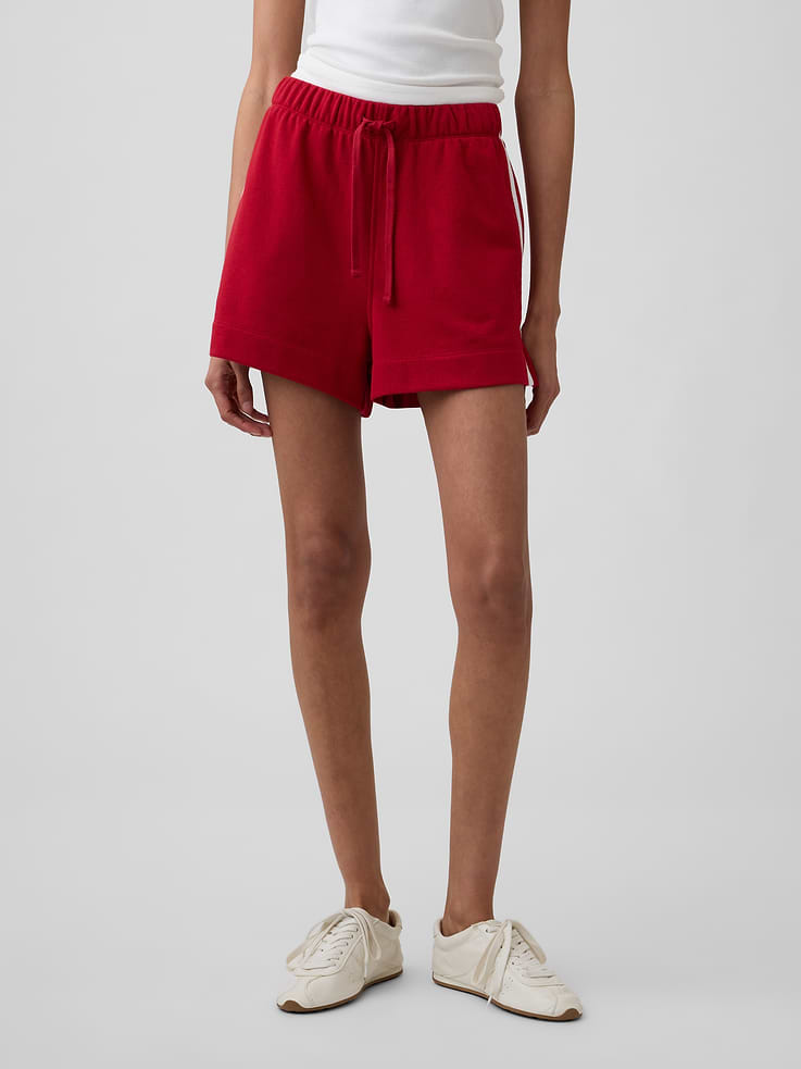 Image number 3 showing, Relaxed Stripe French Terry Shorts