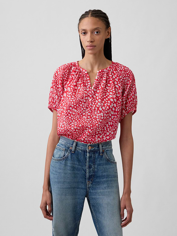 Oversized Puff Sleeve Top
