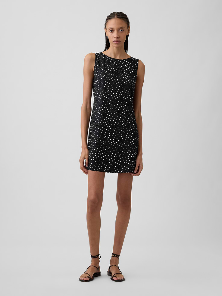Image number 1 showing, Print Sleeveless Mini Dress