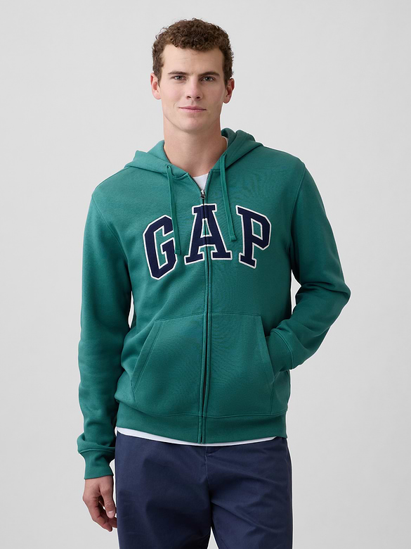 Adult Relaxed Gap Logo Zip Hoodie