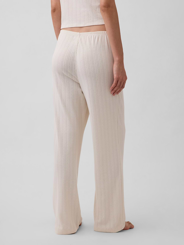 Image 4 de 7, Pantalon de pyjama en tricot pointelle