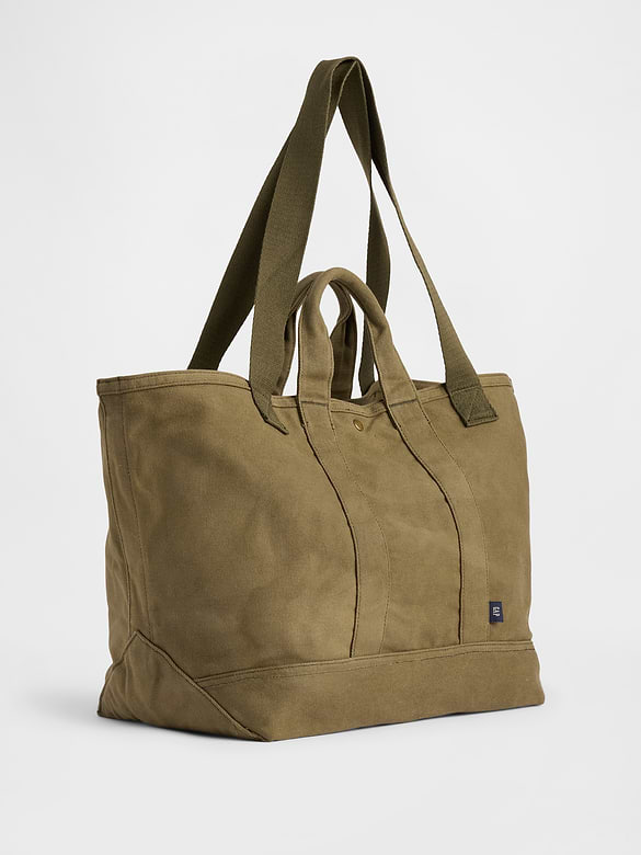 Waxed Canvas Tote Bag