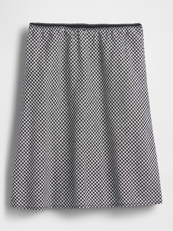 Linen-Blend Bias-Cut Skirt