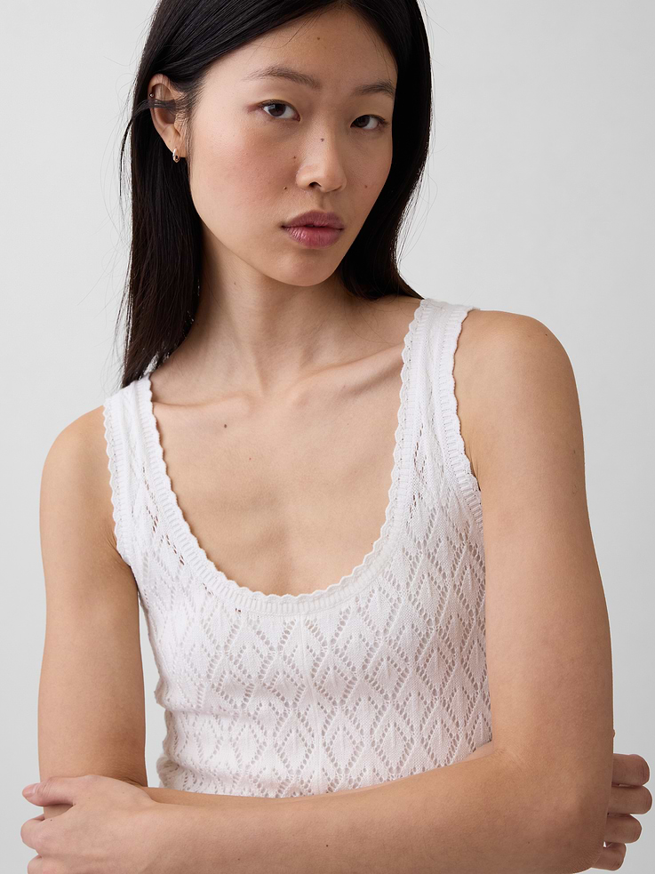 Image number 4 showing, Pointelle Maxi Dress