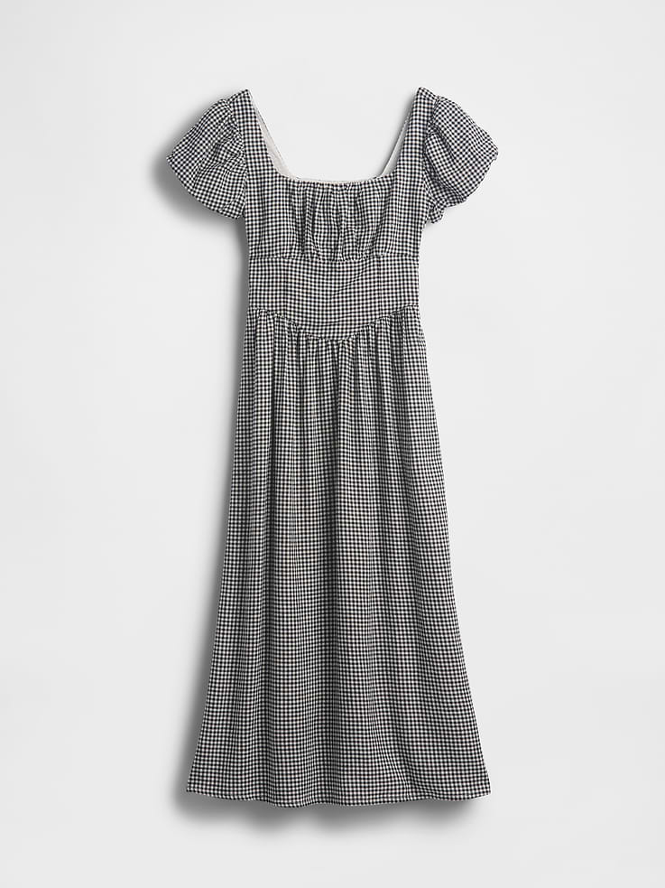 Image number 5 showing, Linen-Blend Drop-Waist Maxi Dress