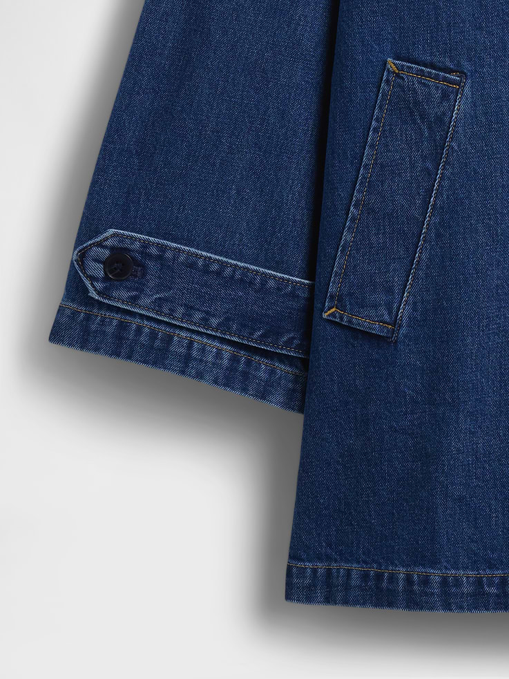 Image number 5 showing, Oversized Denim Car Coat