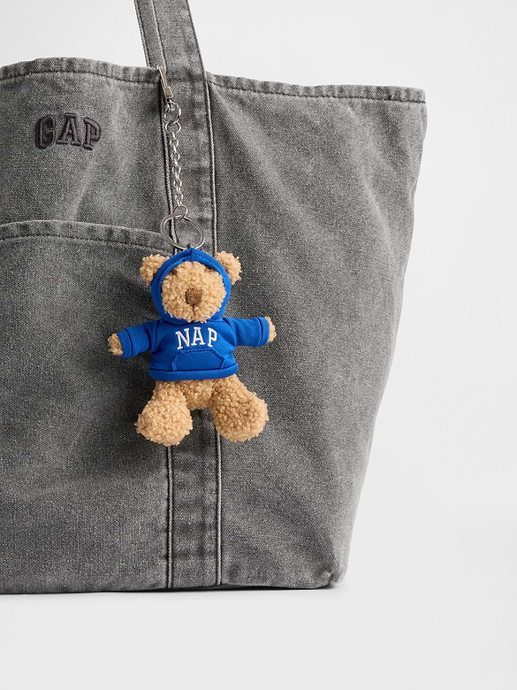 Brannan Bear Nap Hoodie Bag Charm