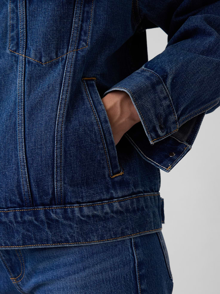 Image 4 de 7, Veste en denim emblématique surdimensionnée
