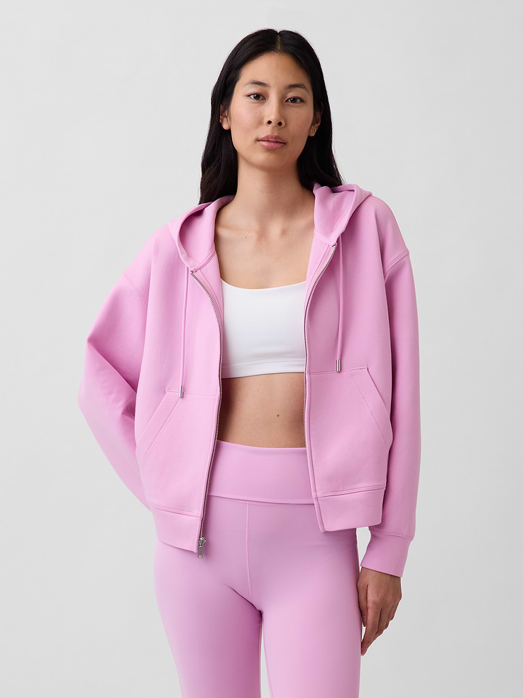 Image number 1 showing, GapFit Oversized Zip Hoodie