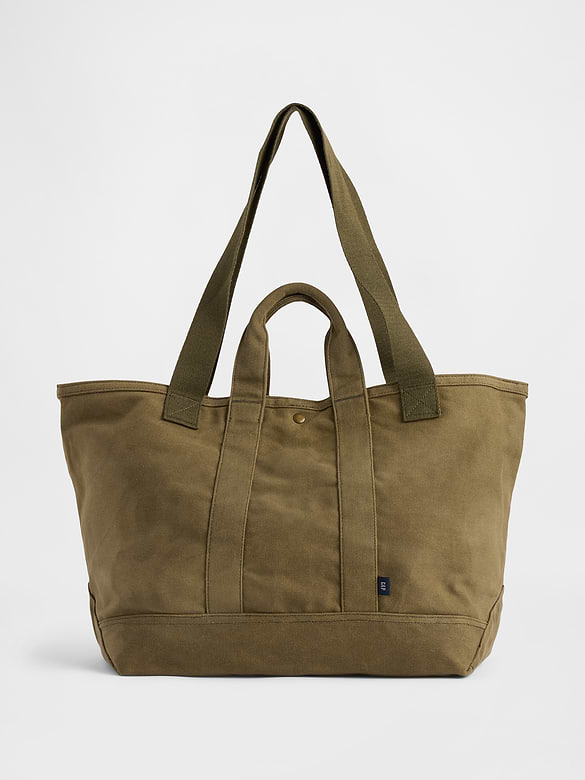 Waxed Canvas Tote Bag