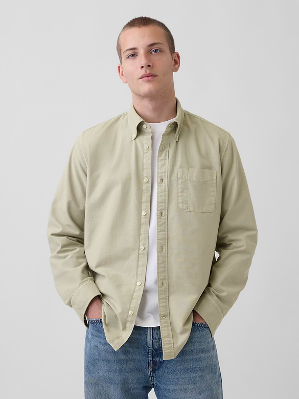 Plaid Oxford Button-Down Shirt
