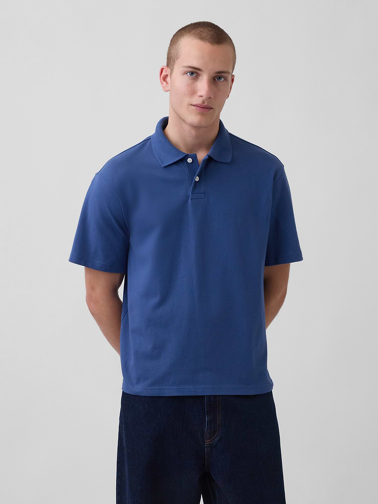 Image number 1 showing, Relaxed Pique Polo