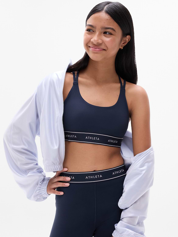 Athleta Girl High Speed Logo Bra