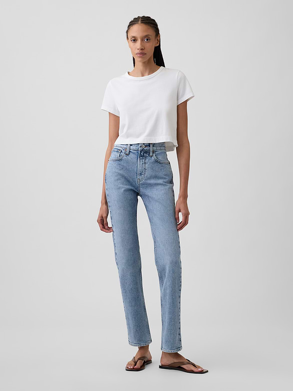 High Rise '90s Slim Straight Jeans