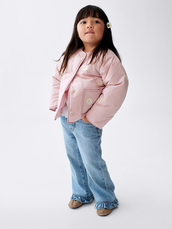 Baby & Toddler Ruffle-Hem Stride Jeans