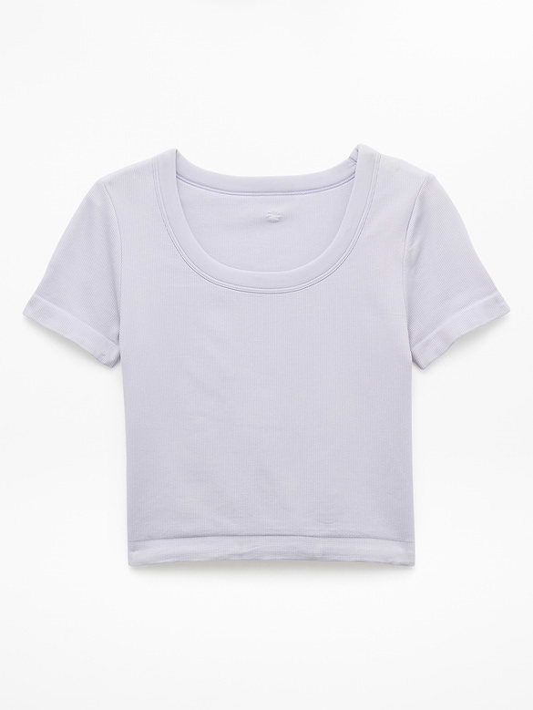 Athleta Girl Rise Above Rib Scoop Tee