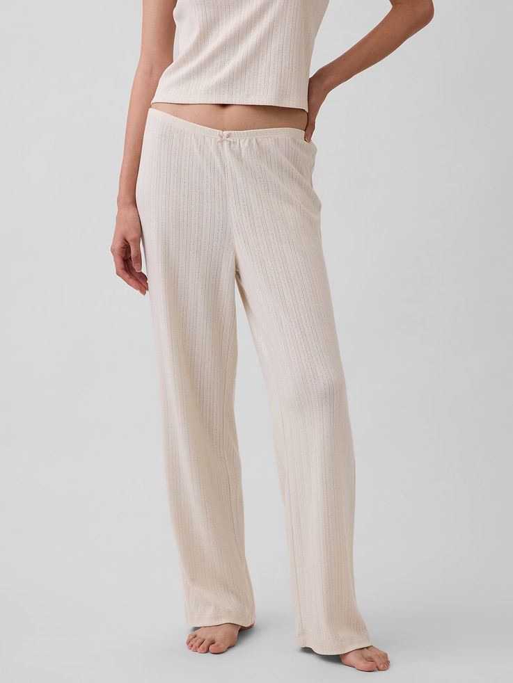Image 2 de 7, Pantalon de pyjama en tricot pointelle